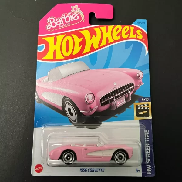 Hot Wheels Barbie 1956 Corvette (2023) Primera Edicion - Imagen 2
